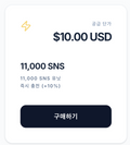 6. 11,000 SNS 포인트 구매